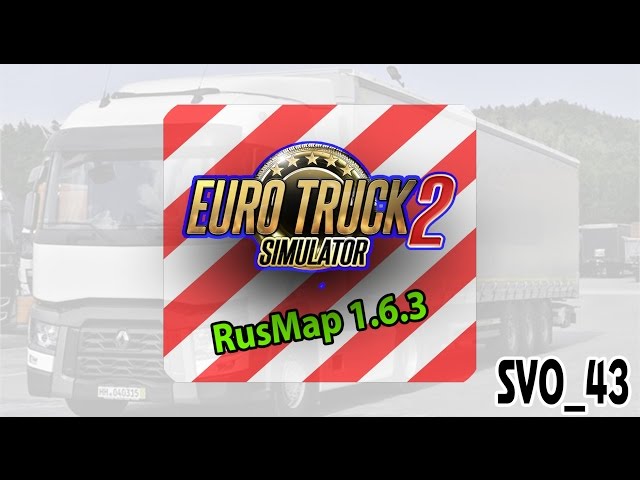 Зима, RusMap, Renault T, Euro Truck Simulator 2 (Запись От 22.11.