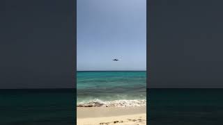 Planes Landing at Maho Beach on St. Martin