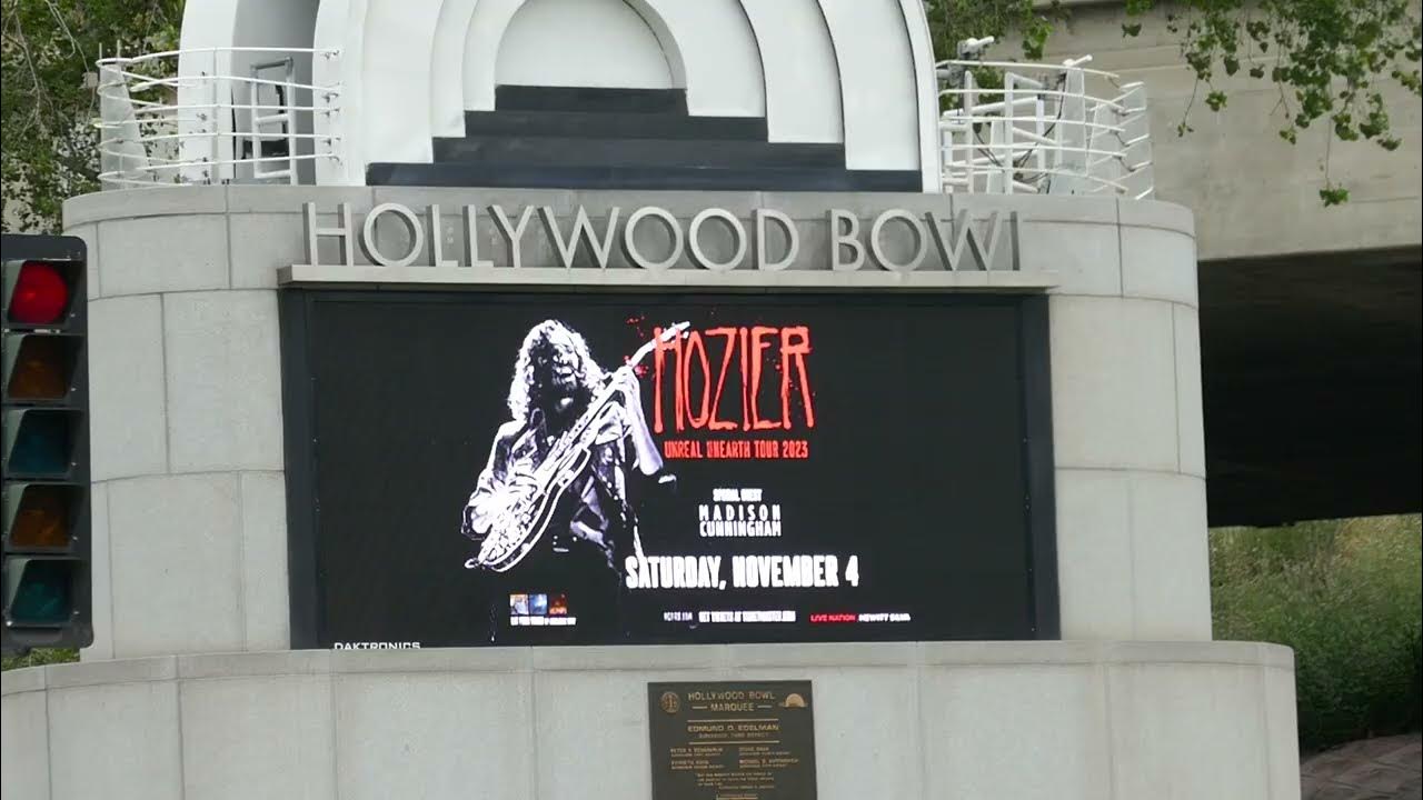 Hozier Hollywood Bowl Marquee Los Angeles California USA May 26, 2023