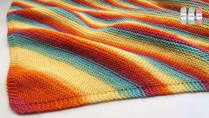 Baby Blanket Knitting Pattern For Beginners - This Yellow Farmhouse
