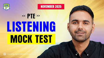 PTE Listening Mock Test November 2025 | Real Exam Questions with Answers & Timer | Language Academy