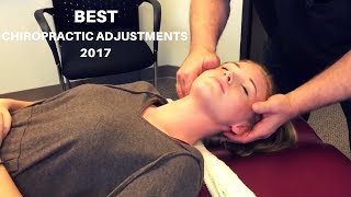 MOST SATISFYING Chiropractic Adjustments #1 || BEST OF 2017, Chiro, ASMR, Gonstead