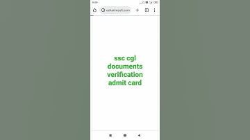 ssc cgl documents verification admit card 2023