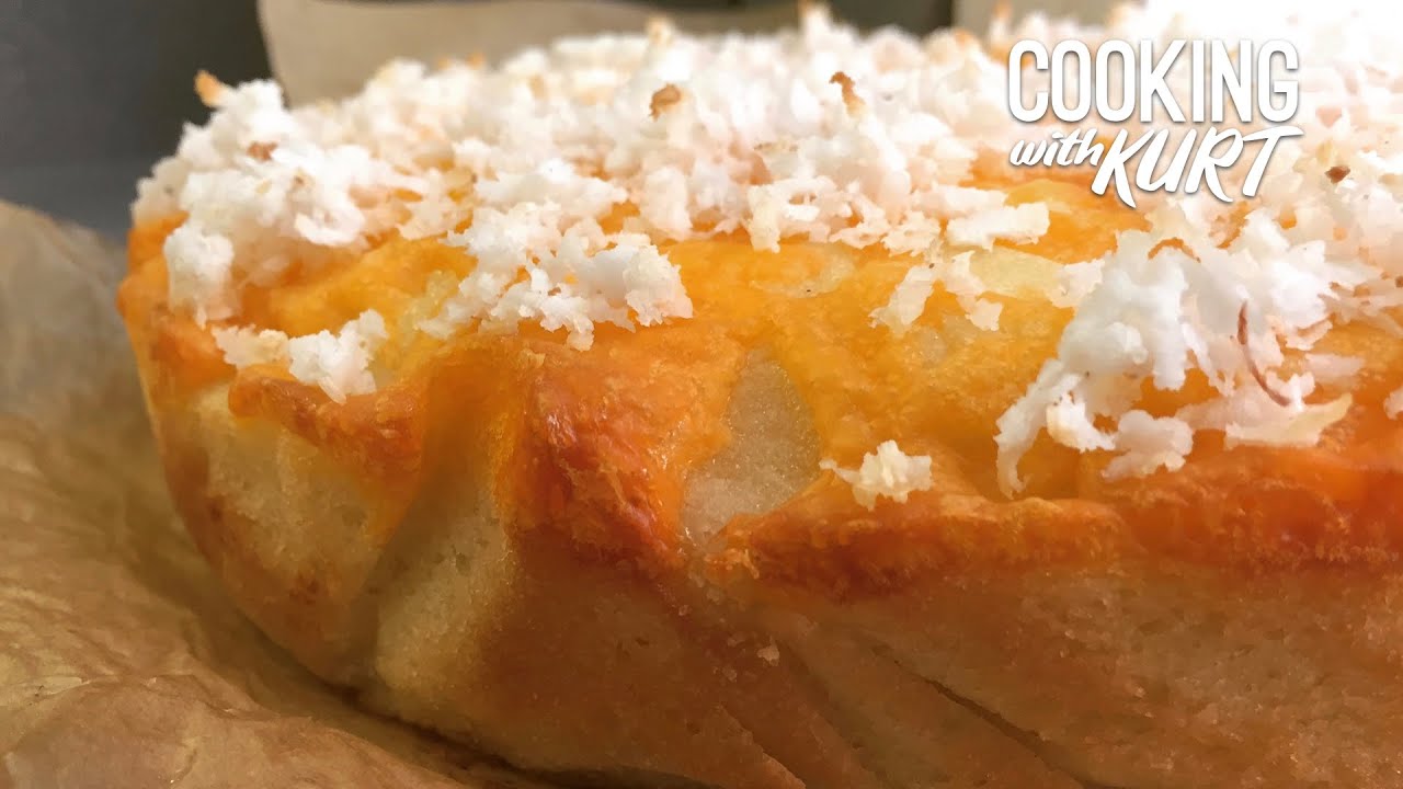 ⁣Baked Bibingka Galapong: Rice Coconut Cake | Cooking with Kurt (Filipino Cebuano / Visaya Accent)