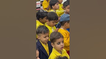 “Cutest Assembly at The Kid’s Wonder Play School | Viral Video" #playschool #cutebaby #educational