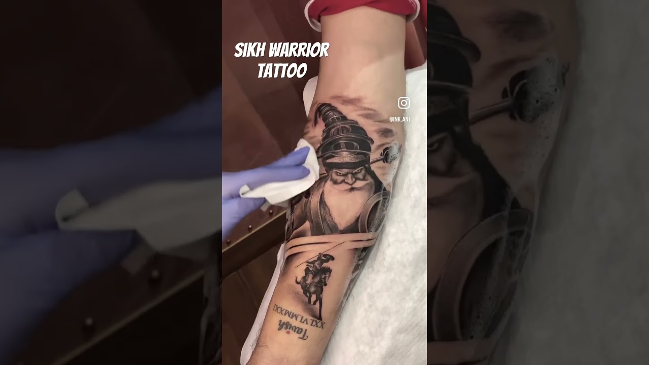 Sikh warrior tattoo design - YouTube