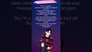 Bts 💜 War Of Hormones _Song _Jungkook _Rap _ 😘🐰 Resimi