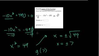 Solving Quadratics By Taking Square Roots: Practice
