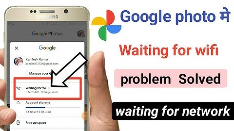 Google photo main waiting for wifi problem  || how to fix waiting for wifi