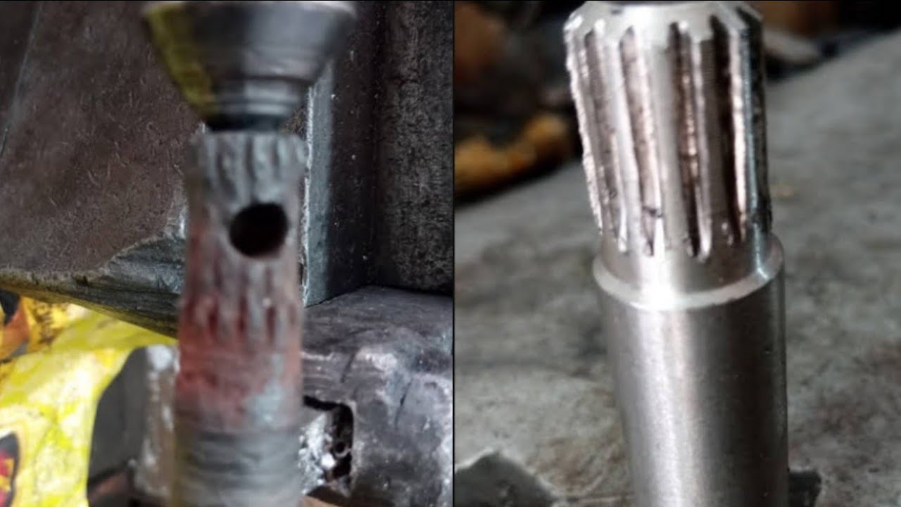 Repairing of submersible rotor😳🤔armature rebushing submersible rotor