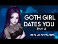 Goth girl dates you [F4A] [Injury] [Patching you up] [Cold to vulnerable] [Sharing things with you]