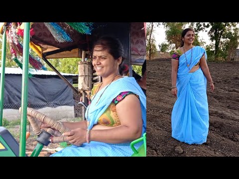 Amazing Women Driving Tractor 😍 Village Real Life Vlog 🌄  JCB Machine in India