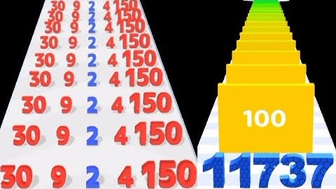 New  Super Satisfying Math Gameplay - Number Rush 2048 Challenge  Vs Number Merge