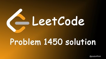 LeetCode solution For 1450 | Competitive Programming | Lets Compete | LeetCode