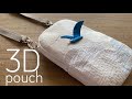 〈3D pouch〉青い鳥さんの携帯が入るポーチ♡