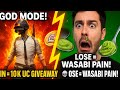 BGMI GOD MODE! WIN = 10K UC GIVEAWAY 🏆 LOSE = I SHOVE WASABI UP MY NOSE! 🌿
