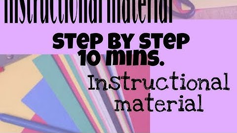 Instructional Material making simple and easy (Madaling paggawa ng Instructional material)