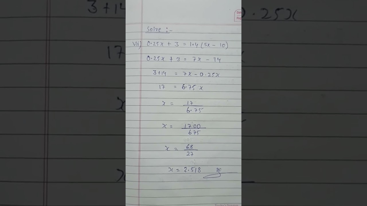 6 # simple equation/ class 7 / transposition method. .2 - YouTube