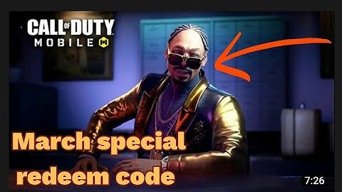 *March 2022* Call Of Duty Mobile 2022 New Redeem Code | Cod Mobile Redeem Code Garena or global