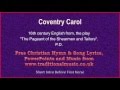 Coventry Carol - Christmas Carols Lyrics & Music