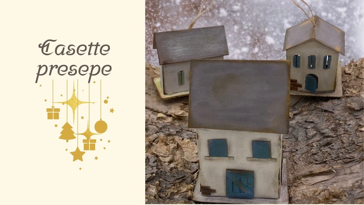 Casette in cartone DIY! Per il presepe o per decorazioni albero di