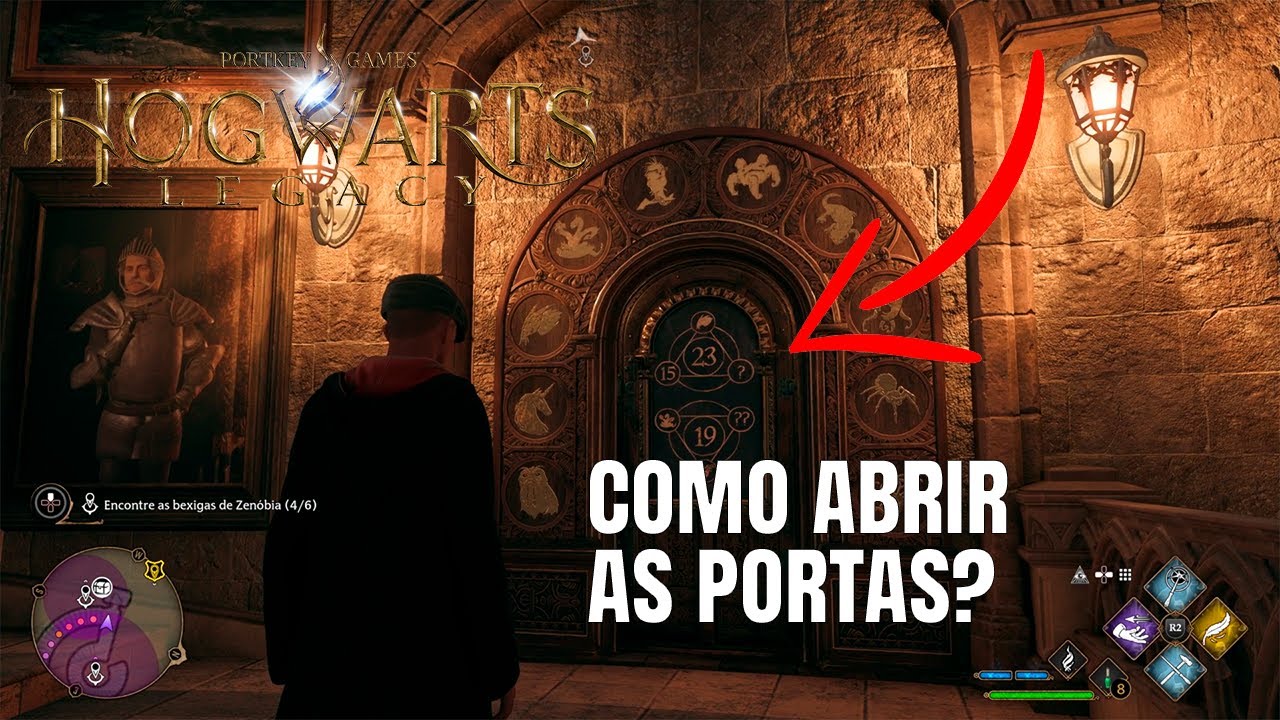 Hogwarts Legacy: Como abrir as portas numeradas; saiba resolver