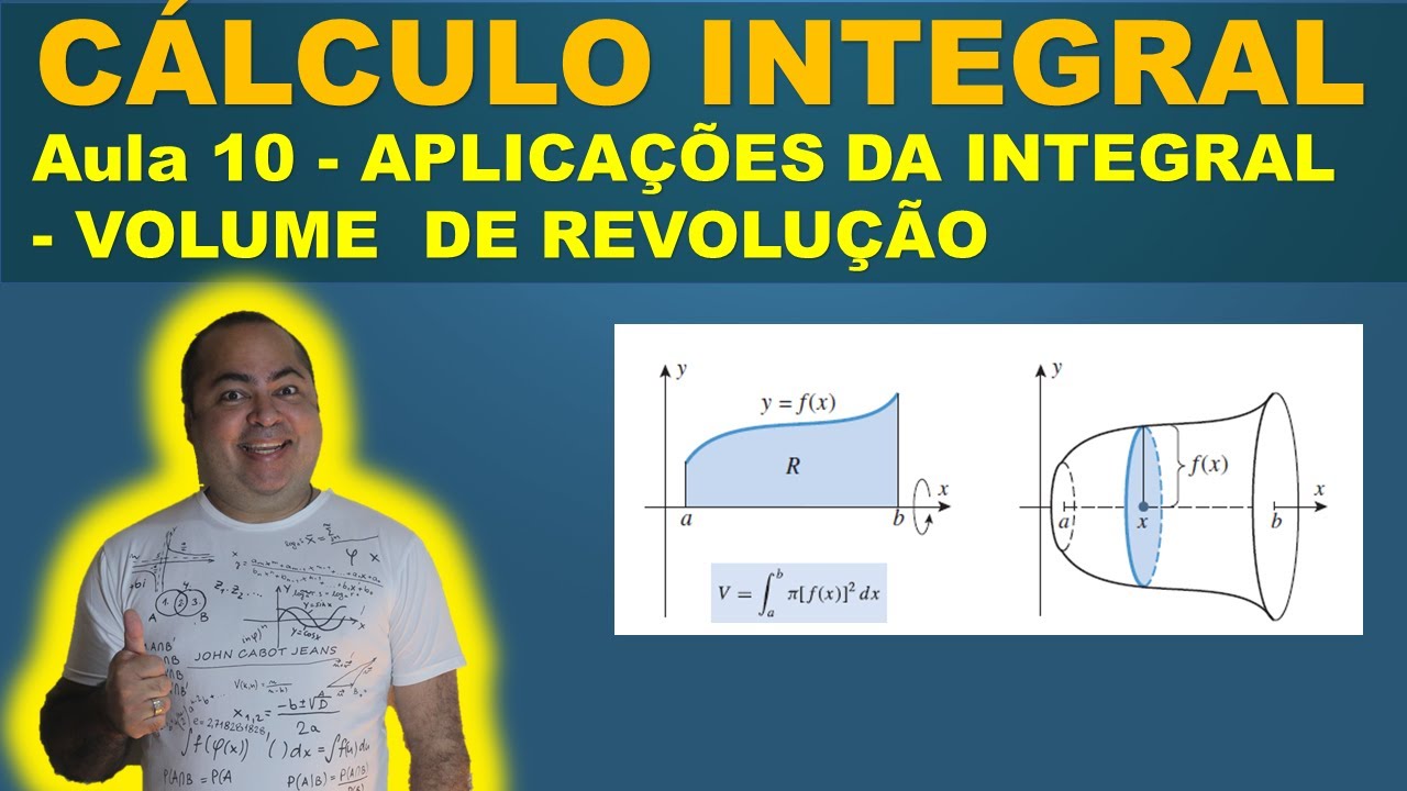 CÁlculo Integral Aula 10 Volume De SÓlidos De RevoluÇÃo Youtube