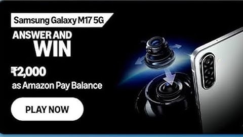 Amazon Samsung Galaxy M17 Quiz Answer Today ISamsung galaxy M17 Quiz Answer Today I 28 November 2025