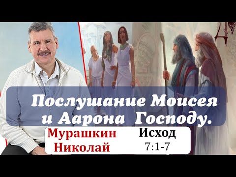 Послушание Моисея и Аарона Богу Книга Исход 7 1 7 1 144 Мурашкин Николай