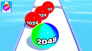 Soft Ball Run Merge 2048 ! All Levels Gameplay (247-257) android, ios