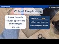 Episode 9 - Learn to paraphrase with the Crows #english  #paraphrasing #CAE #cleftsentences 