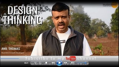 Anil Thomas - Introduction to Design Thinking