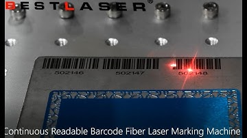 How to mark continuous & readable barcode QR code on Metal ?