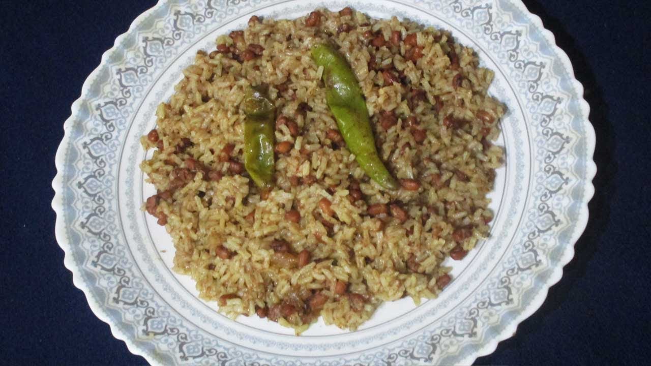 Kidney Bean Coconut Milk Rice/Dinner Recipe/Yellow Rice Recipe/Coconut