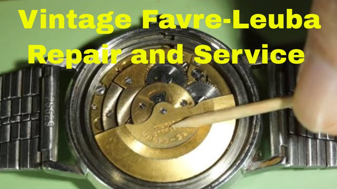 Favre-Leuba Daymatic 1960's Vintage Automatic FL1152 Swiss Watch Restoration