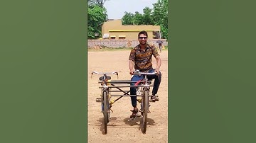 Crazy 4 Wheel Cycle 🤓 Crazy Experiment 😲 #shorts #viral #experiment
