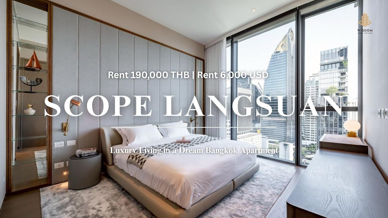  For Rent | Scope Langsuan 1 Bedroom One of Bangkok’s Most Prestigious Condos (~USD 6,000)