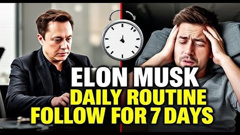 Elon Musk Daily Routine!!! I Tried Following Elon Musk