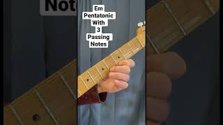 Em pentatonic scale with passing notes! #shorts #guitar