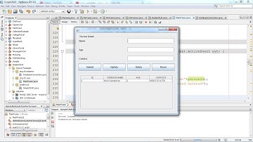 4  Insert Update Delete Select CRUD OPERATION USING JAVA JDBC Connection