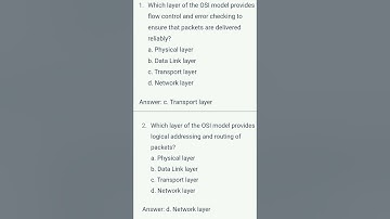 MCQ On OSI Model | #computermcq