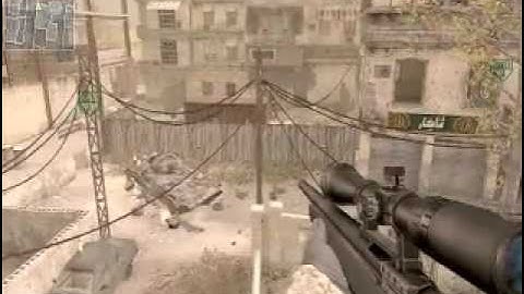 tutorial: How to get out of the map backlot on call of duty 4