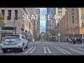 Driving Downtown - Seattle 4K - USA