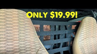 Jeep Dog divider! Cheap/ effective way to keep your dogs in the back!