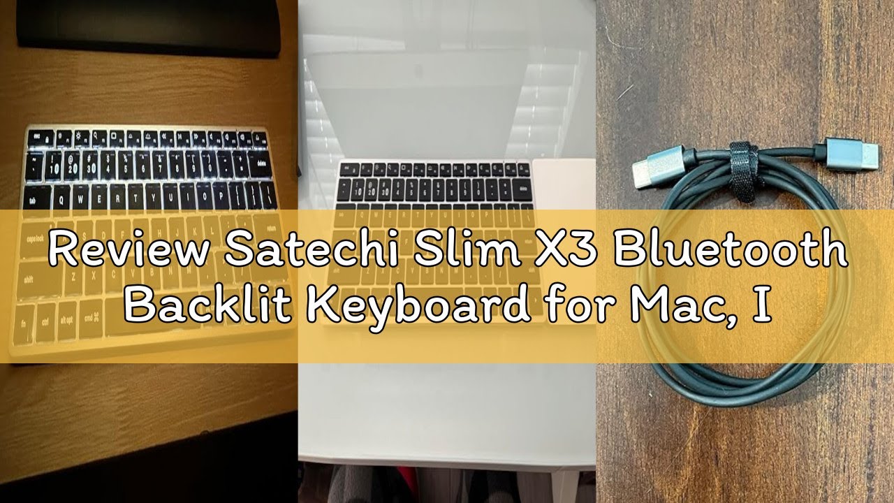 Review Satechi Slim X3 Bluetooth Backlit Keyboard for Mac, Illuminated Keys & Multi-Device Sync, for