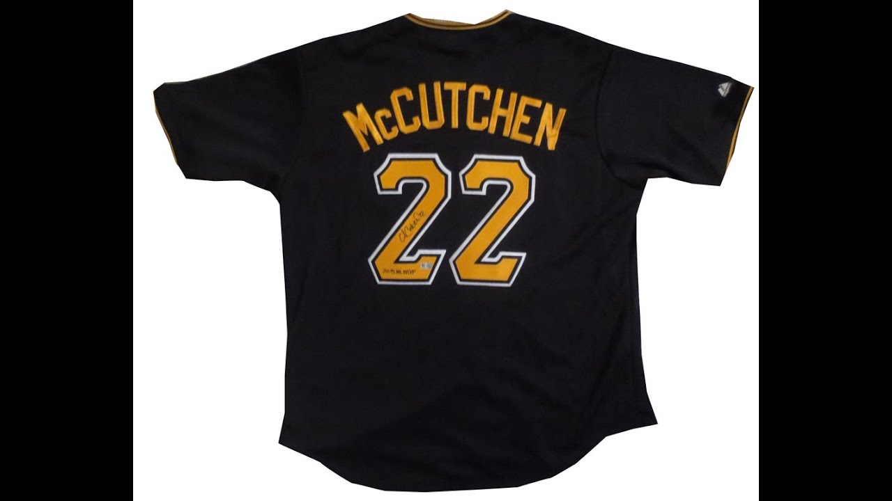 Andrew McCutchen Autographed Pirates Jersey Photo Baseball - Powers  Autographs 