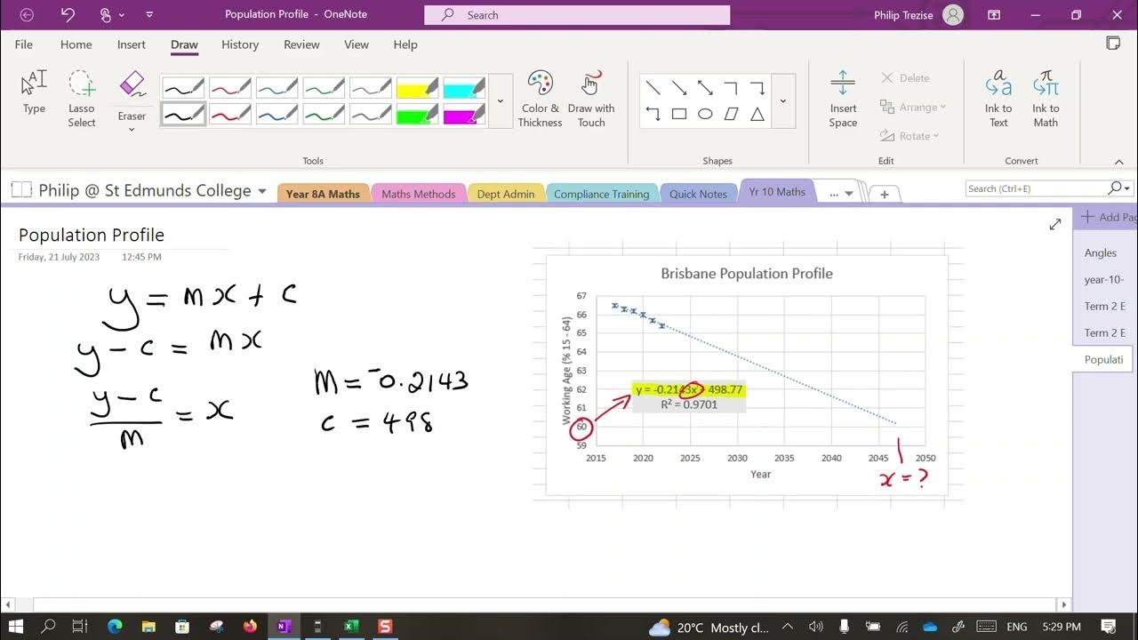 4 Linear Equation Prediction - YouTube