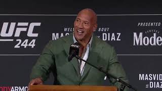 Homer Interrupts The Rocks Ufc Press Conference