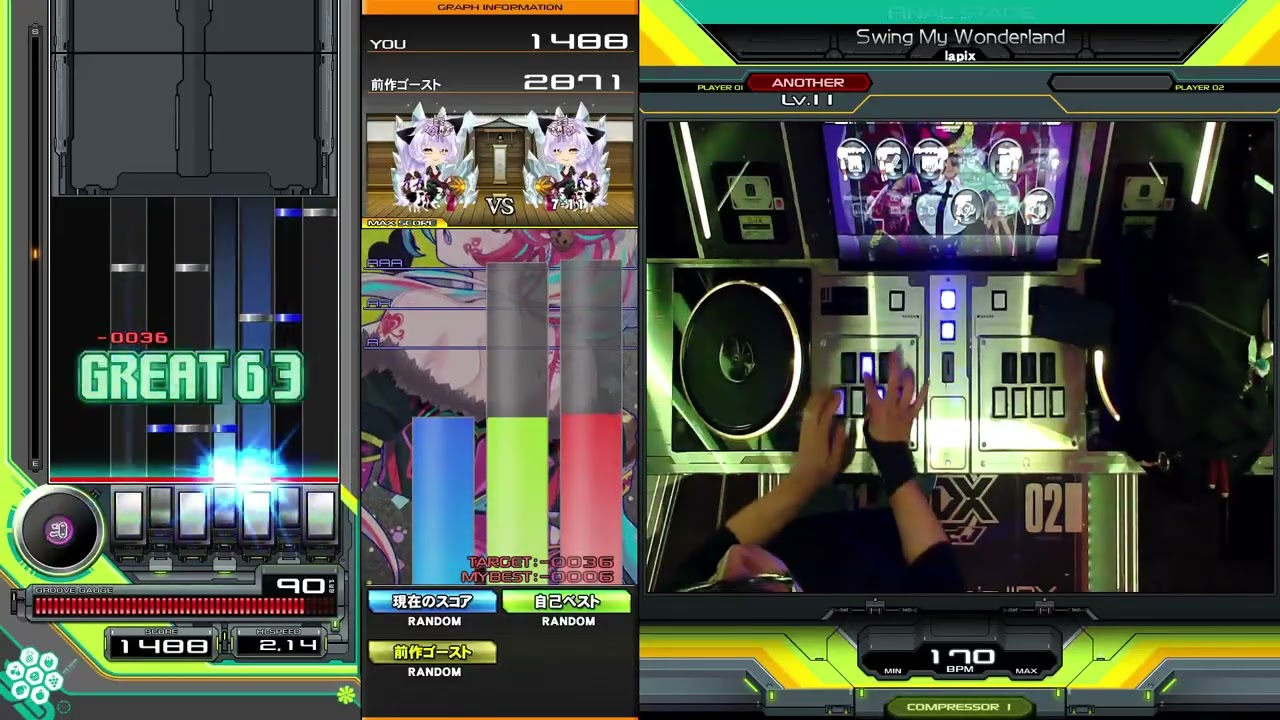 beatmania IIDX】Swing My Wonderland / lapix - YouTube