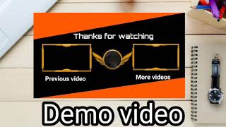 How to make outro for YouTube Channel in kinmaster || Outro bane mobile 4 k hd || Omer farroque